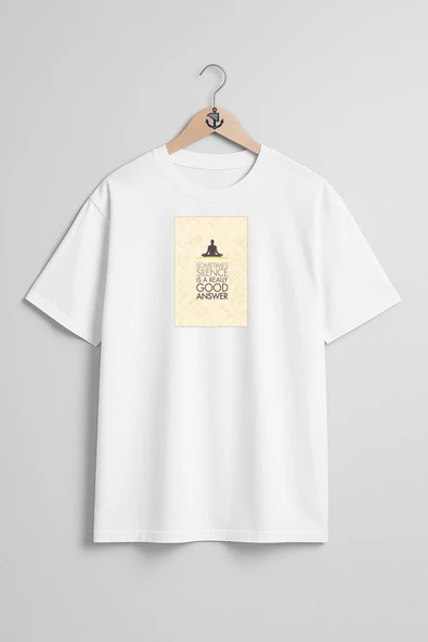 Oversize Yoga & Pilates Mats Poster Göğüs Tasarımlı Unisex T-Shirt ürün görseli