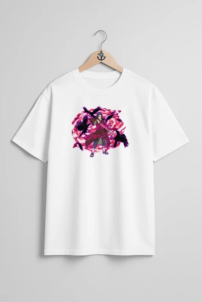 Oversize Itachi Uchiha Madara Uchiha Sasuke Göğüs Tasarımlı Unisex T-Shirt ürün görseli