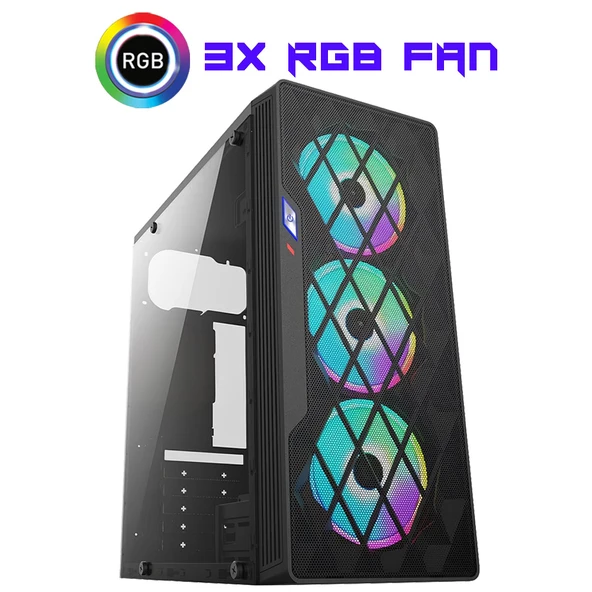 Xaser Xsr939 i5 3470 16GB Ram 1TB SSD 4GB GT740  24" Curved Masaüstü Oyuncu Bilgisayarı - Resim 2