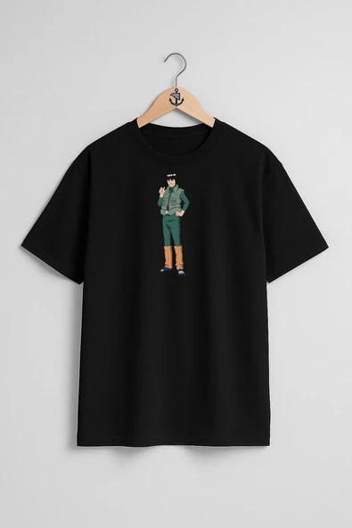 Oversize Might Guy Kakashi Hatake Naruto Uzumaki Göğüs Tasarımlı Unisex T-Shirt - Resim 11