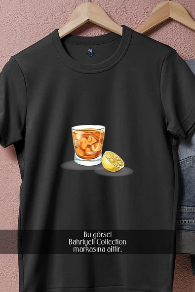 Oversize Godfather Cocktail Stinger Negroni Vodka  Tasarımlı Unisex T-Shirt - Resim 5