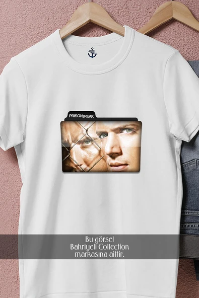 Oversize Prison Break  Tasarımlı Unisex T-Shirt - Resim 4
