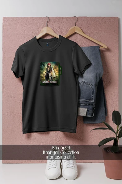 Oversize Pirates Of The Caribbean  Tasarımlı Unisex T-Shirt - Resim 8