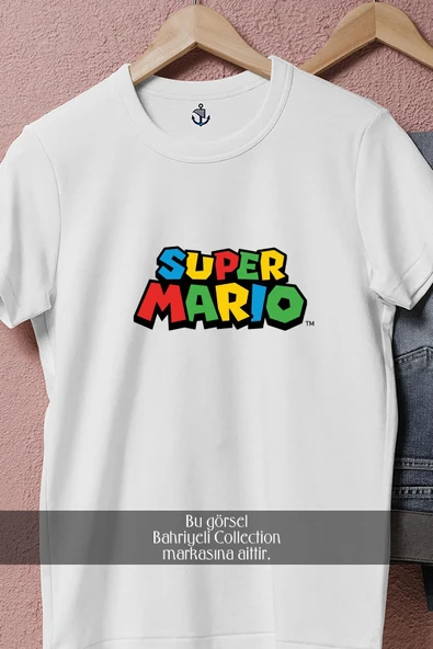 Oversize Süper Mario  Tasarımlı Unisex T-Shirt - Resim 4