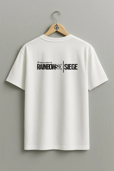 Oversize Tom Clancy's Rainbow Six Siege Sırt Tasarımlı Unisex T-Shirt - Resim 7