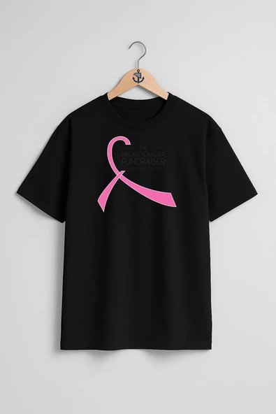 Oversize Breast Cancer Awareness Fundraising Göğüs Tasarımlı Unisex T-Shirt - Resim 9