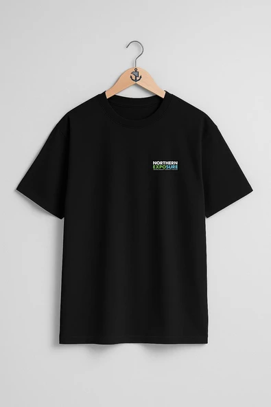 Oversize Northern Exposure Cep Tasarımlı Unisex T-Shirt - Resim 11