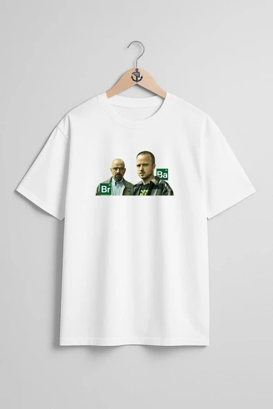 Oversize Breaking Bad Television Show Göğüs Tasarımlı Unisex T-Shirt - Resim 3
