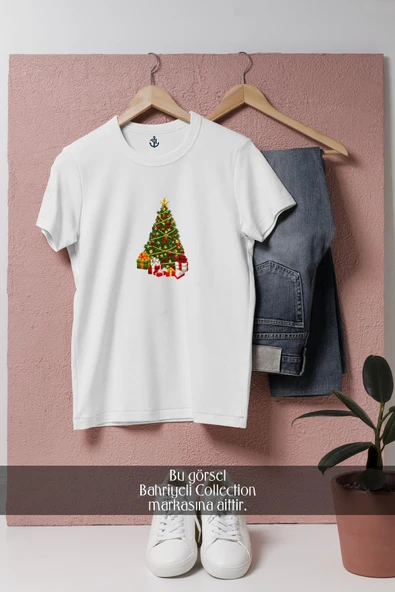 Oversize Santa Claus Gift Christmas  Tasarımlı Unisex T-Shirt - Resim 2