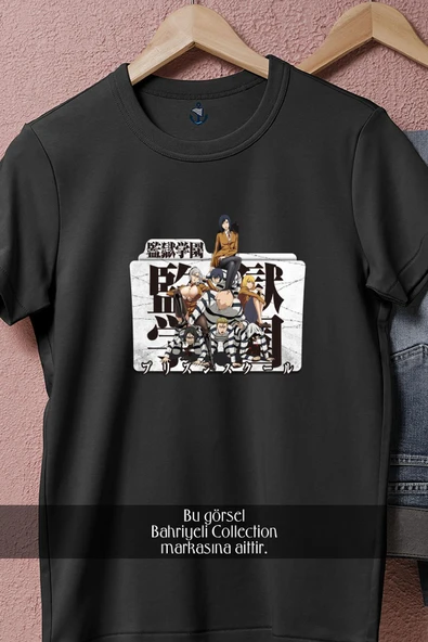 Oversize Kangoku Gakuen Prison School  Tasarımlı Unisex T-Shirt - Resim 11