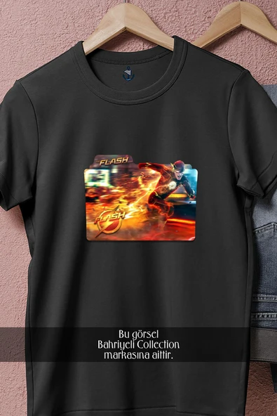 Oversize The Flash Yabancı Dizi  Tasarımlı Unisex T-Shirt - Resim 10