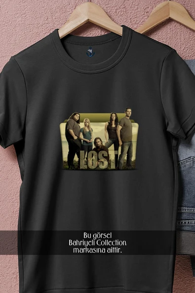 Oversize Lost Yabancı Dizi  Tasarımlı Unisex T-Shirt - Resim 11