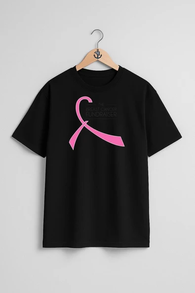 Oversize Breast Cancer Awareness Fundraising Göğüs Tasarımlı Unisex T-Shirt - Resim 11