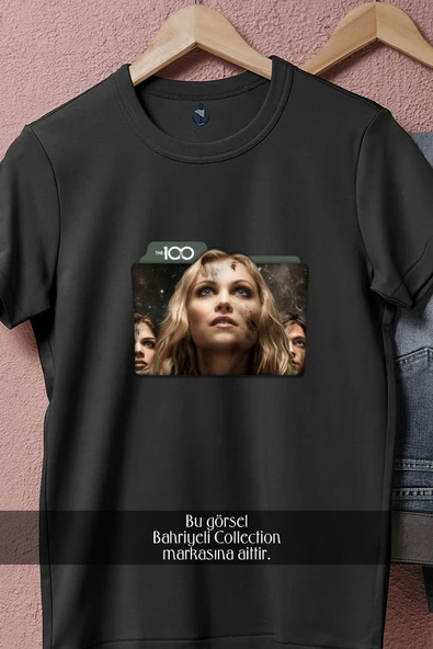 Oversize The 100 Yabancı Dizi  Tasarımlı Unisex T-Shirt - 10