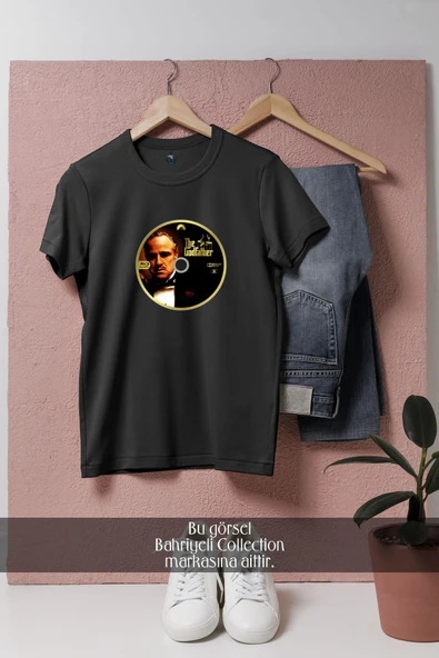 Oversize Marlon Brando The Godfather  Tasarımlı Unisex T-Shirt - Resim 4