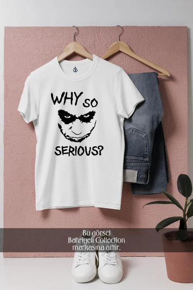 Oversize Why So Serious Joker  Tasarımlı Unisex T-Shirt ürün görseli