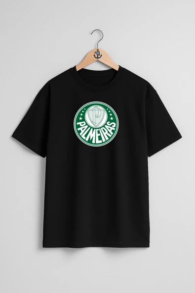 Oversize Sociedade Esportiva Palmeiras Campeonato Göğüs Tasarımlı Unisex T-Shirt - Resim 11