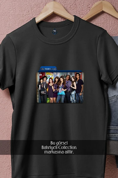 Oversize Victorious Yabancı Dizi  Tasarımlı Unisex T-Shirt - 9