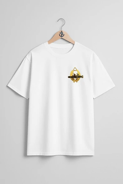 Oversize Sat Bröve Cep ve Sırt Tasarımlı Unisex T-Shirt - Resim 10