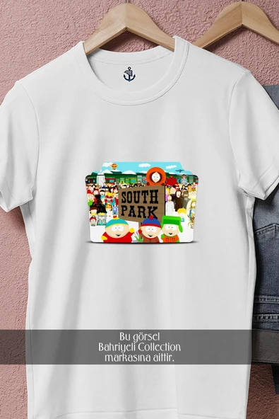 Oversize South Park  Tasarımlı Unisex T-Shirt - Resim 4