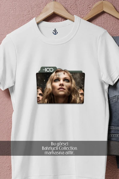 Oversize The 100 Yabancı Dizi  Tasarımlı Unisex T-Shirt - 3