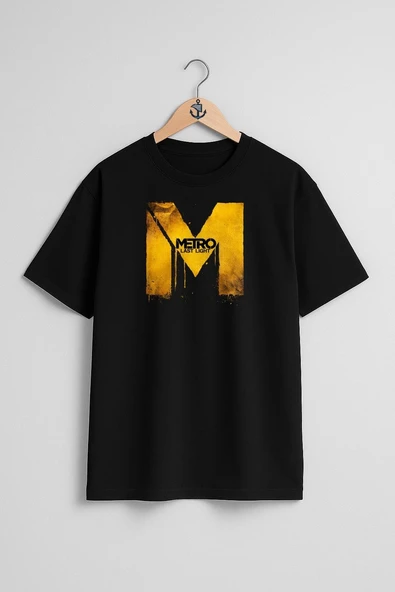 Oversize Metro Last Night Göğüs Tasarımlı Unisex T-Shirt - Resim 9