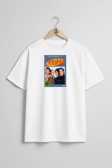 Oversize Jerry Seinfeld Elaine Benes Seinfeld Göğüs Tasarımlı Unisex T-Shirt ürün görseli
