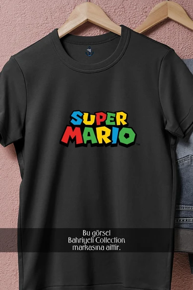 Oversize Süper Mario  Tasarımlı Unisex T-Shirt - Resim 9