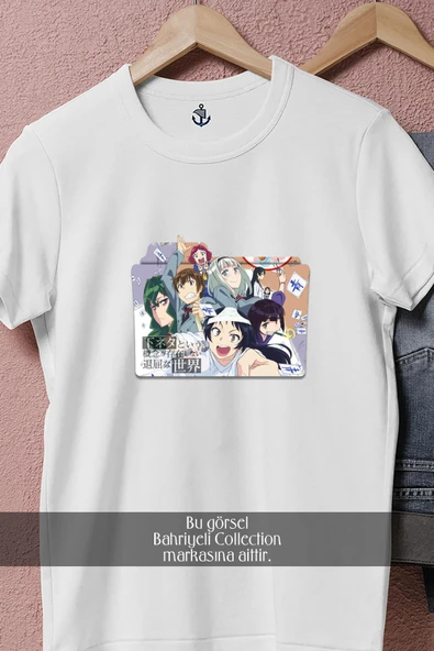 Oversize Shimoneta To Iu Gainen Ga Sonzai Shinai Taikutsu Na Sekai  Tasarımlı Unisex T-Shirt - Resim 3