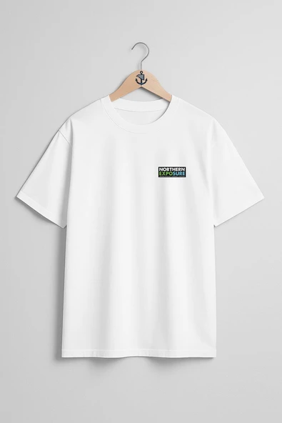 Oversize Northern Exposure Cep Tasarımlı Unisex T-Shirt - Resim 7