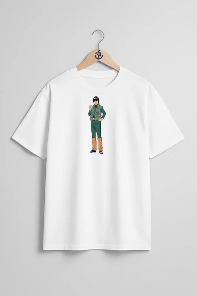 Oversize Might Guy Kakashi Hatake Naruto Uzumaki Göğüs Tasarımlı Unisex T-Shirt ürün görseli