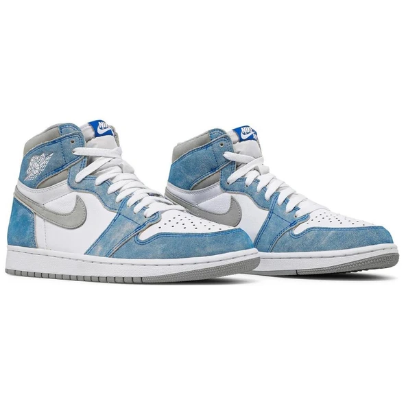 Jordan 1 Retro High Hyper Royal Smoke Grey - Resim 3