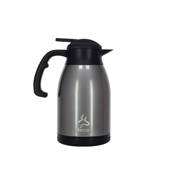 Big Therm 2 Lt Paslanmaz Çelik Metalik Gri Çay Termosu, 24 Saat Soğuk, 12 Saat Sıcak Tutma