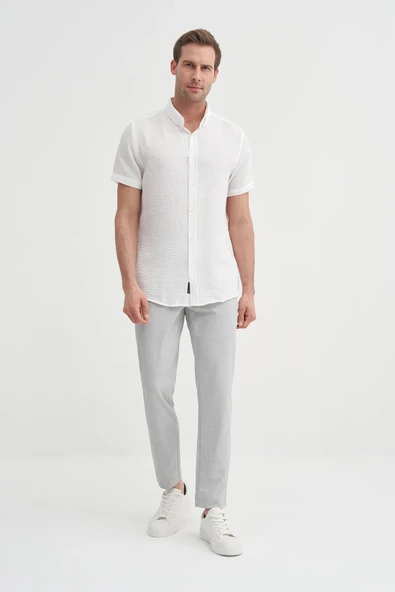 Cazador Slim Fit  Dar Kesim Kısa Kol Gömlek ürün görseli