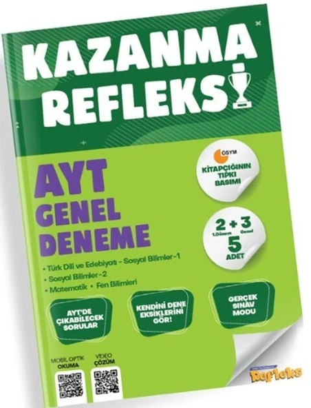 AYT Genel Kazanma Refleksi Branş Deneme Tammat Yayıncılık ürün görseli 1