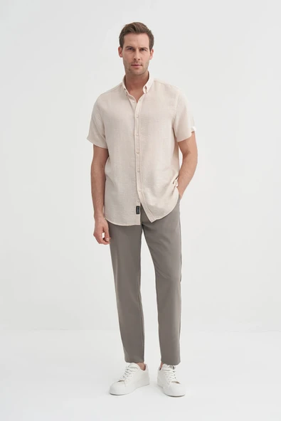 Cazador Slim Fit  Dar Kesim Kısa Kol Gömlek ürün görseli