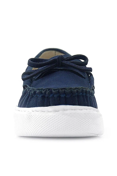 Rakerplus Lacivert Süet Ekstra Hafif Çocuk Makosen Ayakkabı - Resim 4
