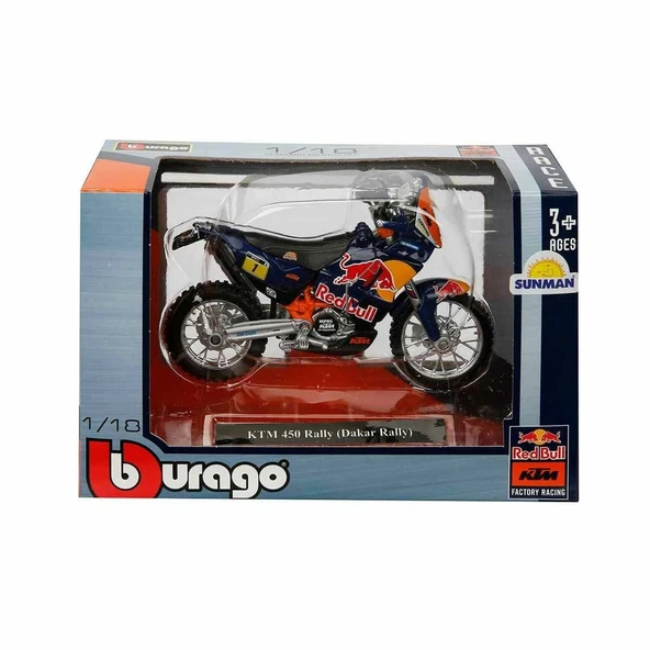 51070 SUN-BUR-1:18 Motor Red Bull KTM 450- 1 Adet Stokta Olan Gönderilir ürün görseli 1