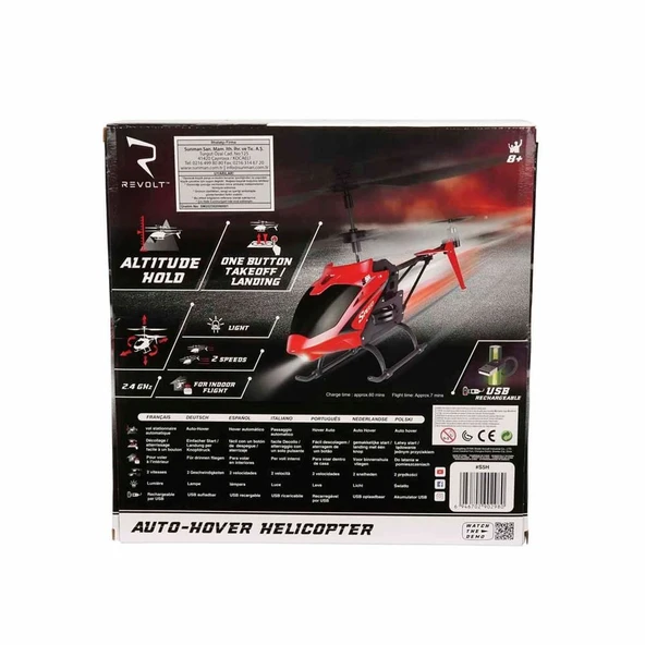 Işıklı USB Şarjlı Uzaktan Kumandalı Helikopter - Resim 4