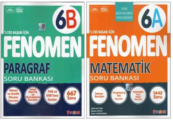 Fenomen 6B Paragraf +6A Matematik Soru Bankası
