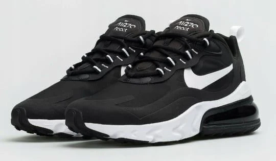 Nike Air Max 270 React Siyah Beyaz AO4971 004 Erkek Sneakers - Resim 2