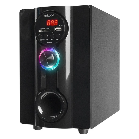 Mikado MD-95BT 20W Siyah Multimedya FM/BT/SD/USB Speaker Hoparlör 2+1 Ses Sistemi - 3
