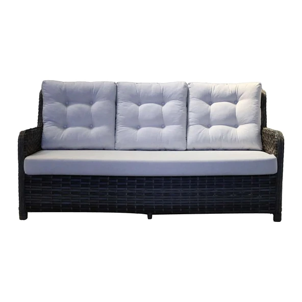 Esyala Rattan Bağlıca Takım, 2 puflu, (3-1-1), 80x150 Masa - 2