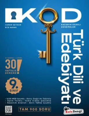 Kafadengi 2026 9. Sınıf Türk Dili Ve Edebiyatı Kod Haftalık Süreç Uygulamaları ürün görseli