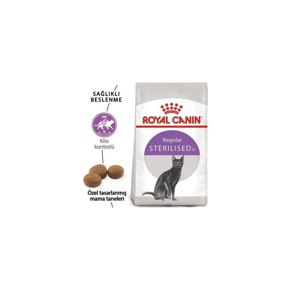 Sterilised 37 Kısırlaştırılmış Yetişkin Kedi Maması 15 kg ürün görseli