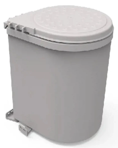 Mesbin Çöp Kovası ,Dolap Içi Kolay Çıkarılabilen, Kovalı 6 Lt. Beyaz - Resim 4