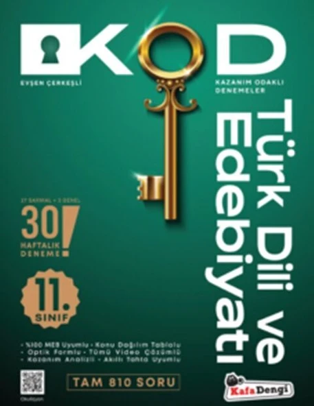 Kafadengi 2025 11. Sınıf Türk Dili Ve Edebiyatı Kod Haftalık Sarmal Deneme ürün görseli