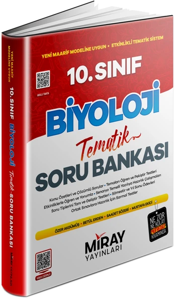 Miray 2026 10. Sınıf Biyoloji Konu Özetli Tematik Soru Bankası Güncel ürün görseli