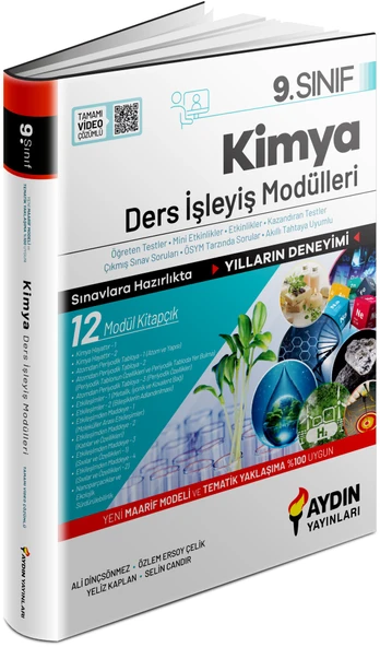 Aydın 2026 9. Sınıf Kimya Ders İşleyiş Modülleri ürün görseli