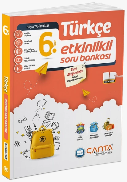 Çanta 2026 6. Sınıf Türkçe Etkinlikli Kazanım Soru Bankası ürün görseli
